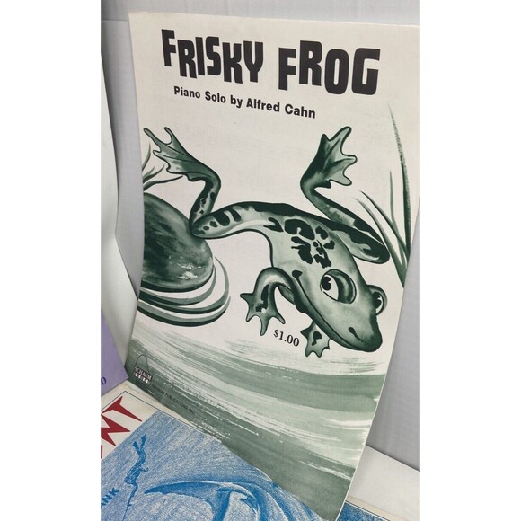 Lot Of 11 Vintage Schaum Piano Solo Sheet Music Books - Video Game, Shark Hunt - Picture 6 of 6